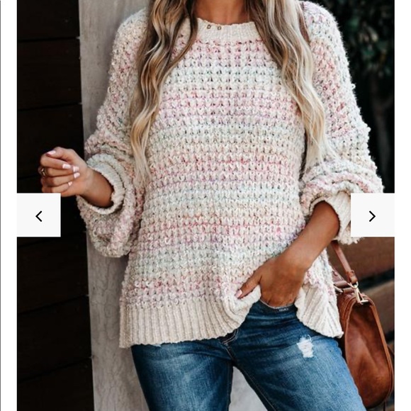 Vici Sweaters - 🍭NWT! Vici Spectacular Rainbow Chenille Sweater